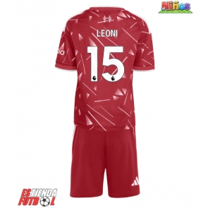 Liverpool Giovanni Leoni #15 Primera Equipación Niños 2026-27 Manga Corta (+ Pantalones cortos)